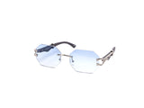 Item: 5250 Chic Rimless Gradient Metal Feline Snake