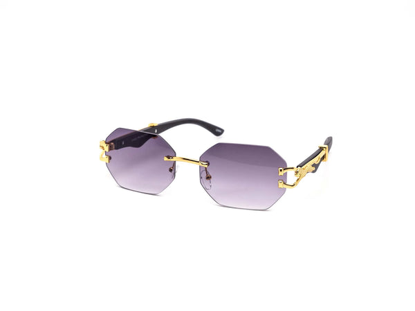 Item: 5250 Chic Rimless Gradient Metal Feline Snake