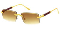 Item:5333  Luxury Rimless Gradient Rectangular