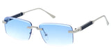 Item:5333  Luxury Rimless Gradient Rectangular