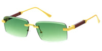 Item:5333  Luxury Rimless Gradient Rectangular