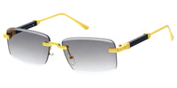Item:5333  Luxury Rimless Gradient Rectangular