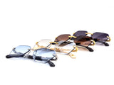 Item: 5337 Hexagonal Rimless Luxury Sunglasses