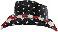 GCN- Cowboy 008 American Flag Eagle Cowboy Hats For Unisex 's Vintage Classic - Unit of Sale: Dozen