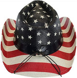 GCN- Cowboy 008 American Flag Eagle Cowboy Hats For Unisex 's Vintage Classic - Unit of Sale: Dozen