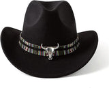 GCN-005-LD Womens Western Cowboy Cowgirl Hats with Wide Belt  Mix Colors Unit of Sale: Dozen