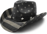 GCN- Cowboy 009 American Flag Eagle Cowboy Hats For Unisex 's Vintage Classic - Unit of Sale: Dozen