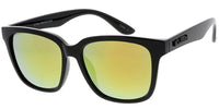 Item: 7273KSH/RV "KUSH" Plastic Frame w/ Color Mirror Lens Sunglasses