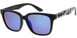 Item: 7273KSH/RV "KUSH" Plastic Frame w/ Color Mirror Lens Sunglasses