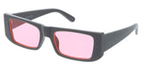 Item: 80675COL Unisex Plastic Medium Square Frame w/ Color Lens