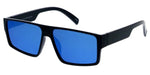 Item: 80770ME/RV Men's Plastic Casual Medium Rectangular Flat Top Frame w/ Color Mirror Lens