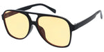 Item:80837COL Unisex Large Plastic Aviator Frame w/ Color Lens