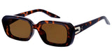 Item: 80941 Women's Plastic Medium Rectangular Frame w/ Metal Accent on Temple