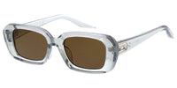 Item: 80941 Women's Plastic Medium Rectangular Frame w/ Metal Accent on Temple