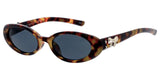 Item: 80949  Women's Plastic Medium Oval Frame w/ Metal Accents On Temple