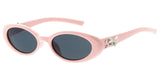 Item: 80949  Women's Plastic Medium Oval Frame w/ Metal Accents On Temple