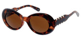 Item:80959 Women's Plastic Large Oval Frame w/ Metal Accent