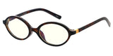 Item: 81007BLF/CLR Unisex Plastic Small Oval Classic Blue Light Filtering Computer Glasses
