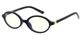 Item: 81007BLF/CLR Unisex Plastic Small Oval Classic Blue Light Filtering Computer Glasses