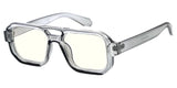 Item: 81052BLF/CLR Unisex Plastic Large Aviator Frame Blue Light Filtering Computer Glasses