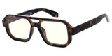 Item: 81052BLF/CLR Unisex Plastic Large Aviator Frame Blue Light Filtering Computer Glasses