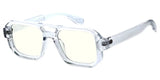 Item: 81052BLF/CLR Unisex Plastic Large Aviator Frame Blue Light Filtering Computer Glasses