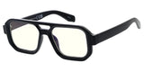 Item: 81052BLF/CLR Unisex Plastic Large Aviator Frame Blue Light Filtering Computer Glasses