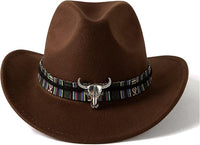 GCN-005-LD Womens Western Cowboy Cowgirl Hats with Wide Belt  Mix Colors Unit of Sale: Dozen