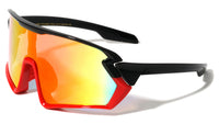 Item: BP0276 Frontal Duo-tone Frame Shield Color Mirror Lens