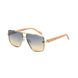 Item: EA2159 Unisex Metal Large Aviator Frame w/ Metal Accents On Temple
