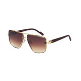 Item: EA2159 Unisex Metal Large Aviator Frame w/ Metal Accents On Temple