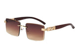 Item: EA2212 Unisex Metal Large Aviator Frame w/ Metal Accents On Temple