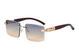 Item: EA2212 Unisex Metal Large Aviator Frame w/ Metal Accents On Temple