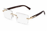 Item: EA2215 Unisex Metal Large Aviator Frame w/ Metal Accents On Temple