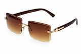 Item: EA2215 Unisex Metal Large Aviator Frame w/ Metal Accents On Temple