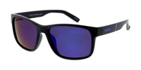 Item: KU-POL016RV KUSH Plastic Large Rectangular Frame w/ Polarized Color Mirror Lens
