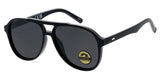 Item: POLF1035 Unisex Large Plastic Aviator Frame w/ Polarized Lens