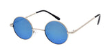 Item: 3611RV Unisex Metal Classic Small Round Lennon Frame w/ Color Mirror Lens