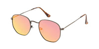 Item: 4672REV Real Revo Unisex Classic Metal Rounded Square Small Frame w/ Spectrum Color Mirror Len