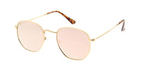 Item: 4672REV Real Revo Unisex Classic Metal Rounded Square Small Frame w/ Spectrum Color Mirror Len