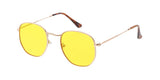 Item: 4795COL  Unisex Classic Metal Rounded Square Small Hipster Frame w/ Color Lens