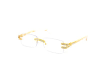 Item: 5076RH Rhinestone Infused Rimless Metal Eyeglasses