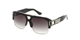 Item: 7144 Unisex Plastic Large Thick Half Frame w/ Metal Accents