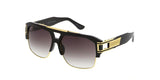 Item: 7144 Unisex Plastic Large Thick Half Frame w/ Metal Accents