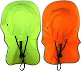 HPJ-4110 Men High Visibility Sun Hat with Neck Flap Wide Brim Boonie Hat Bucket Cap Packable Adjustable Unit of Sale: Dozen