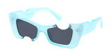 Item: 80358 Women's Plastic Medium Rectangular Cat Eye Frame w/ Cut Outs