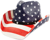 #3 American Flag Cowboy Hats For Unisex 's Vintage Classic - Unit of Sale: Dozen