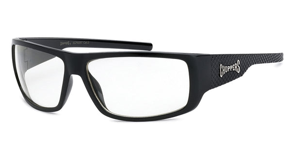 Choppers Bikers Mens Sunglasses - Cross Logo C38 - Shiny Black Frame - 100% UV400