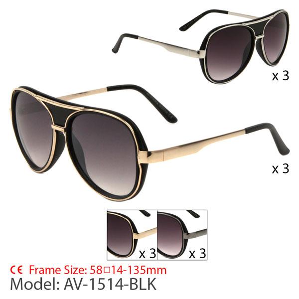 AV-1514-BLK  Fashins Sunglasses