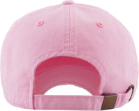 KBSV-124V PNK ROSE EMBROIDERY VINTAGE DAD HAT - Unit of Sale: Dozen